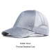 2019 Glitter Baseball Cap Women Mesh Ponytail Caps Glitter Snapback Caps Female Sport Cap Convenient Mesh Trucker Dad Hat