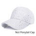 2019 Glitter Baseball Cap Women Mesh Ponytail Caps Glitter Snapback Caps Female Sport Cap Convenient Mesh Trucker Dad Hat