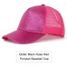 2019 Glitter Ponytail Baseball Cap Women Adjustable Messy Bun Caps Black Hat Girls Casual Cotton Snapback Summer Mesh Hats