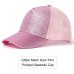 2019 Glitter Ponytail Baseball Cap Women Adjustable Messy Bun Caps Black Hat Girls Casual Cotton Snapback Summer Mesh Hats