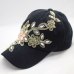 BINGYUANHAOXUAN Vintage Luxury Rhinestones Woman Cowboy Baseball Cap Flower Pattern Gorras Female High Quality Glass Diamond Hat