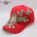 BINGYUANHAOXUAN Vintage Luxury Rhinestones Woman Cowboy Baseball Cap Flower Pattern Gorras Female High Quality Glass Diamond Hat