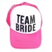 BRIDE TO BE TEAM BRIDE Bachelorette Hats Women Wedding Preparewear Trucker Caps White Neon Summer Mesh