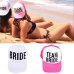 BRIDE TO BE TEAM BRIDE Bachelorette Hats Women Wedding Preparewear Trucker Caps White Neon Summer Mesh