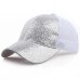 CHAMSGEND 2019 Ponytail Baseball Cap Women Girl Messy Bun Snapback Summer Mesh Hats Casual Sport Sequin Cap Summer Hat Sun Caps