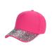 DOUDOULU 2018 New Baseball Cap Women Pink Fashion Adjustable White Black  Baseball Cap Rhinestone Paw Shaped Snapback Hat#WM