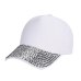 DOUDOULU 2018 New Baseball Cap Women Pink Fashion Adjustable White Black  Baseball Cap Rhinestone Paw Shaped Snapback Hat#WM