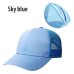 Drop Shipping Ponytail Baseball Cap Women Mesh Baseball Hats Summer Sequins Beach Cap Snapback Girl Glitter Sun Hats With Hole