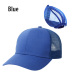 Drop Shipping Ponytail Baseball Cap Women Mesh Baseball Hats Summer Sequins Beach Cap Snapback Girl Glitter Sun Hats With Hole