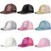 Drop Shipping Ponytail Baseball Cap Women Mesh Baseball Hats Summer Sequins Beach Cap Snapback Girl Glitter Sun Hats With Hole