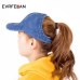 Evrfelan 2019 New Ponytail Baseball Cap for Women Snapback Hat Summer Casual Adjustable Empty Top Sport Caps Dad hat bone