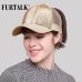 FURTALK 2018 Ponytail Baseball Cap Women Messy Bun Baseball Hat Snapback