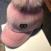 Fashion women girl's Parent-Child Hat autumn winter cap fox fur ball cap snapback bone Hip Hop Caps Casquette Suede Baseball cap