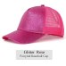 Glitter Ponytail Baseball Cap Women Snapback Summer Mesh Hat Female Messy Bun Hats Casual Adjustable Streetwear Hip Hop Cap 2019