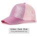 Glitter Ponytail Baseball Cap Women Snapback Summer Mesh Hat Female Messy Bun Hats Casual Adjustable Streetwear Hip Hop Cap 2019