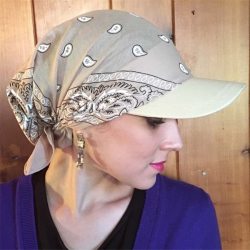 Hot Sale Women India Muslim Retro Floral color Cotton Towel Cap Brim Turban Baseball Hat Wrap Adjustable 2019 #D