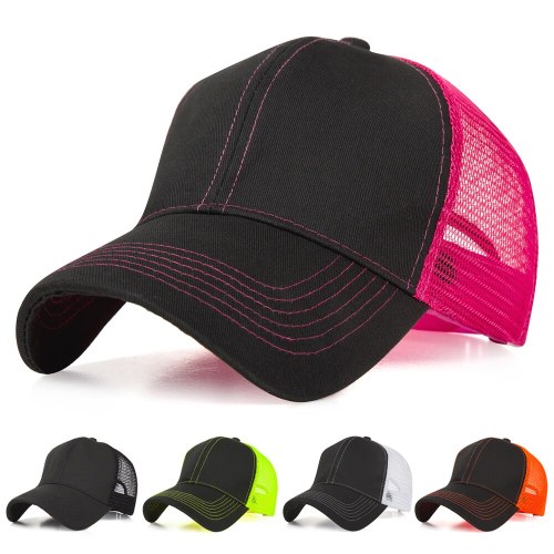 IWINTER Summer Baseball Cap Women Men Caps Fluorescent Color Sport Outdoor Adjustable Hat Unisex Hip Hop Snapback Casquette