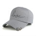 JOYMAY  New arrival high quality snapback cap iron hoop bead on visor love embroidery hat for women baseball cap  B421