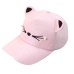 Sleeper #501 2019 NEW FASHION Spring Fashion Tide Pearl Wild Cute Student Cat Ears Visor Baseball Cap girls casual Free Shipping