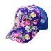 Summer Women Female Floral Hat Baseball Cap Mesh Cool Cap Sports Leisure Sun Visor Sun Hat Snapback Cap 6 Colors