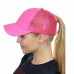 Summer Women  Mesh Cap Ponytail Baseball Caps Fashion Snapback Caps For Women&Man Sport Hat Unisex Bone Drop