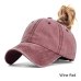 TRUENJOY 2019 Women's Ponytail Baseball Cap Fashion Snapback Summer Wash Hats Casual Sport Caps Drop Shipping bone gorras