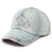 VONRU Brand New Crown Rhinestone Baseball Caps Fashion Jean Hat Hip Hop Women Denim Baseball Cap Sun Hat