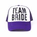 VORON BRIDE TO BE TEAM BRIDE Bachelorette Hats Women Wedding Preparewear Trucker Caps White Neon Summer Mesh Free Shipping