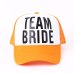 VORON BRIDE TO BE TEAM BRIDE Bachelorette Hats Women Wedding Preparewear Trucker Caps White Neon Summer Mesh Free Shipping