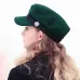Winter Berets Hats For Women Octagonal Cap Wool Button Rope Visor Baseball Caps Female Casual Streetwear Baker's Boy Hat Gorras