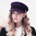 Winter Berets Hats For Women Octagonal Cap Wool Button Rope Visor Baseball Caps Female Casual Streetwear Baker's Boy Hat Gorras