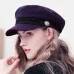 Winter Berets Hats For Women Octagonal Cap Wool Button Rope Visor Baseball Caps Female Casual Streetwear Baker's Boy Hat Gorras