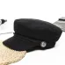 Winter Berets Hats For Women Octagonal Cap Wool Button Rope Visor Baseball Caps Female Casual Streetwear Baker's Boy Hat Gorras