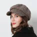Women Baseball cap For Winter Female Cotton Hats Plaid Vintage Fashion Octagonal Casual boina Autumn 2018 Brand New Women's Caps