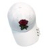 Women Baseball caps Summer flower girl Rose Snapback Hip Hop Flat Hat female cotton blend casquette Gorras Casual Cap embroider