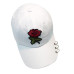 Women Baseball caps Summer flower girl Rose Snapback Hip Hop Flat Hat female cotton blend casquette Gorras Casual Cap embroider