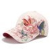 Women Fashion Flower Butterfly Baseball Cap Woman Embroidery Cotton Snapback Hat Bone Casquette Female Summer Casual Hip Hop Cap