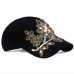 [YARBUU] Brand baseball cap with Flower canvas Snapback caps for women Female cap hat high quality Rhinestone Denim cap