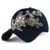 [YARBUU] Brand baseball cap with Flower canvas Snapback caps for women Female cap hat high quality Rhinestone Denim cap