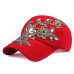 [YARBUU] Brand baseball cap with Flower canvas Snapback caps for women Female cap hat high quality Rhinestone Denim cap