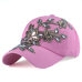 [YARBUU] Brand baseball cap with Flower canvas Snapback caps for women Female cap hat high quality Rhinestone Denim cap