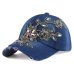 [YARBUU] Brand baseball cap with Flower canvas Snapback caps for women Female cap hat high quality Rhinestone Denim cap