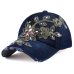 [YARBUU] Brand baseball cap with Flower canvas Snapback caps for women Female cap hat high quality Rhinestone Denim cap