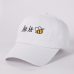 embroidery dad hat text let it bee men women's summer baseball caps snapback cool curved bill hip hop hat white pink black