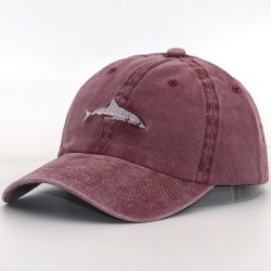 new arrival Dad Hat cartoon shark embroidery wash cotton baseball cap Fashion snapback hats casual caps hat men sports cap