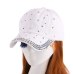 new style girl women woman beautiful crown shaped outdoor casual denim luxury fitted baseball caps rhinestone snapback hats