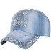 new style girl women woman beautiful crown shaped outdoor casual denim luxury fitted baseball caps rhinestone snapback hats