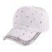 new style girl women woman beautiful crown shaped outdoor casual denim luxury fitted baseball caps rhinestone snapback hats