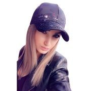 women cap hat new design women luxury rhinestone casual fashion baseball cap solid jet white pink adjustable size casual caps