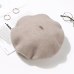 100% Pure Wool Beret Hat for Women Fashion British Style Solid Color Winter Beret Hats Women Flat Cap Girl Felt Berets